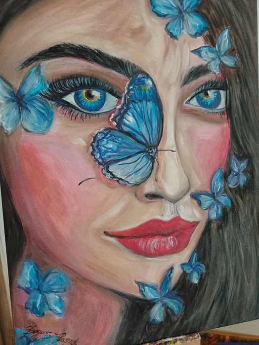 Obraz na płótnie portret kobiety.