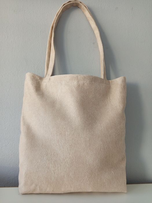 Nowa torba shoper z zamszu handmade