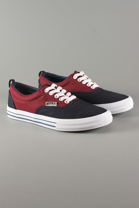 Кеды Supra черный бордовый