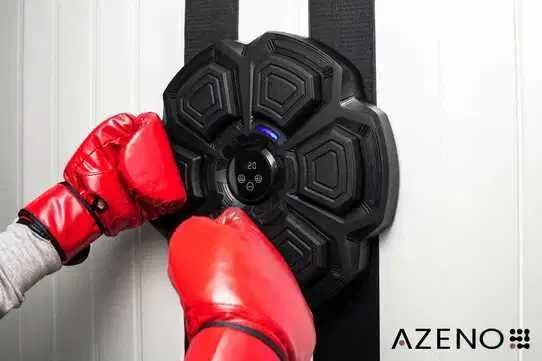 TRENAŻER Tarcza bokserska + rękawice  Niesprawny przycisk głośności