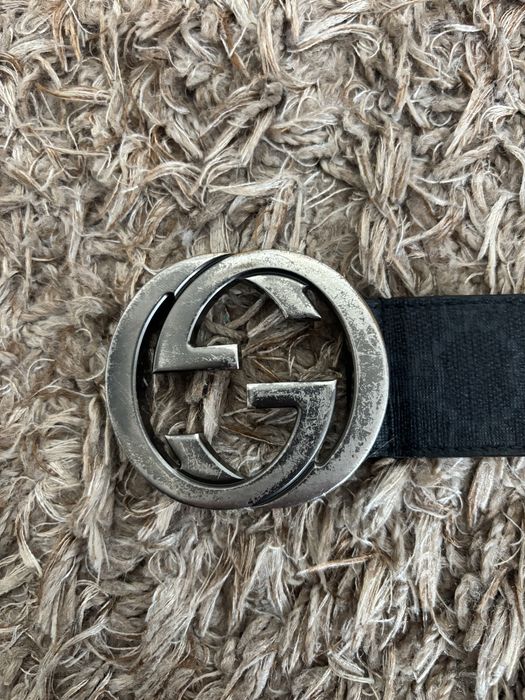 Pasek Gucci Interlocking G Leather Belt Rozmiar 85 / 34