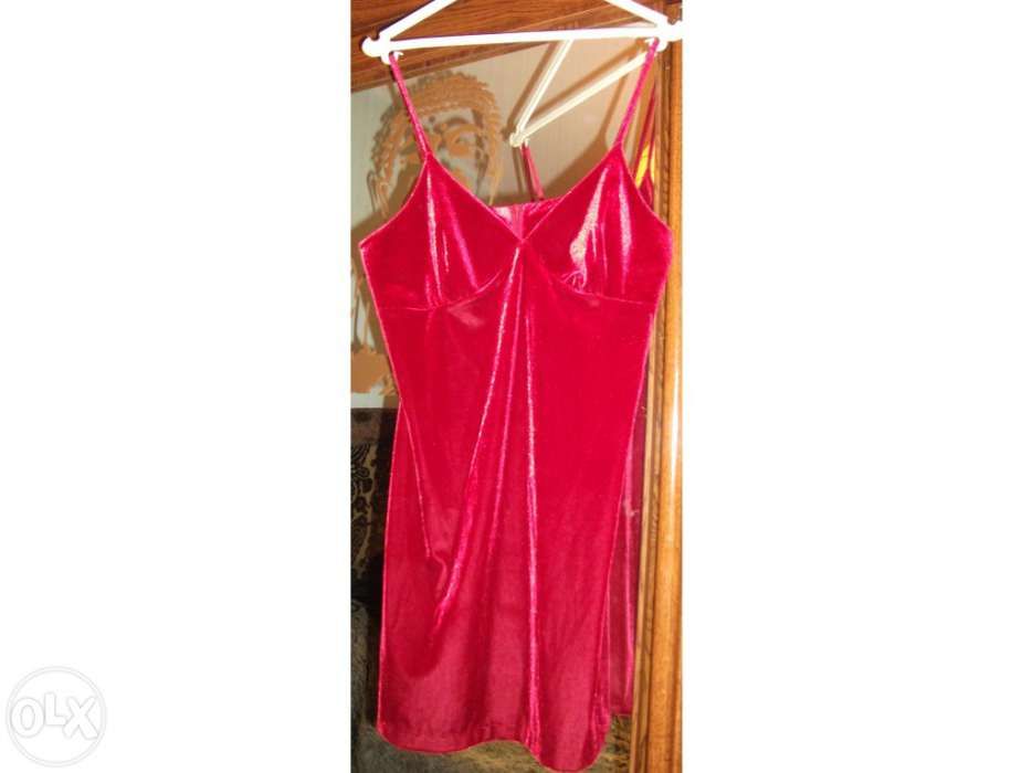 Vestido vermelho veludo