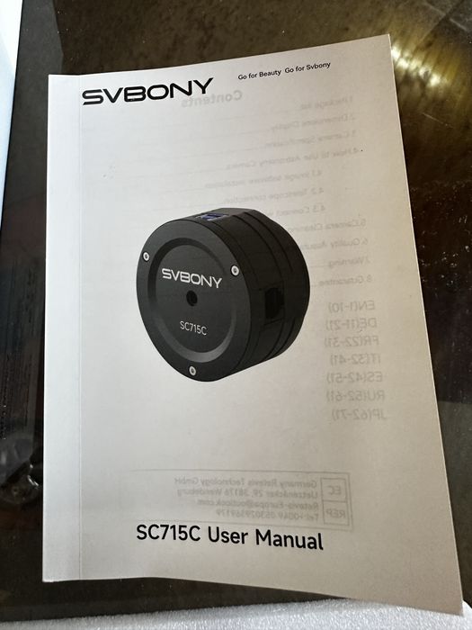 Планетарна камера телескопа SVBONY SC715C, мікропіксель 1,45 мкм, кольорова IMX715, Астрономічна камера, кеш-пам'ять 512 МБ DDR3