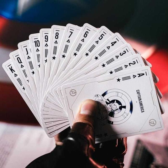 Baralhos de Cartas Thor, Captain America e Spider Man Black & Gold