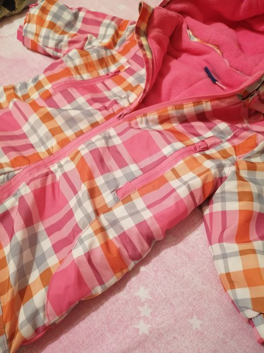 Ciepły kombinezon 62-68 dla dziewczynki