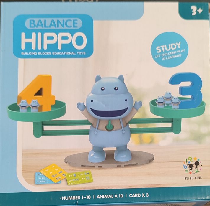 Навчальна гра балансир Shantou Balance Hippo