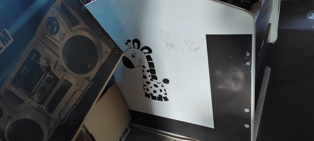 Łóżeczko dziecięce łóżko 140x70 biało brązowe
