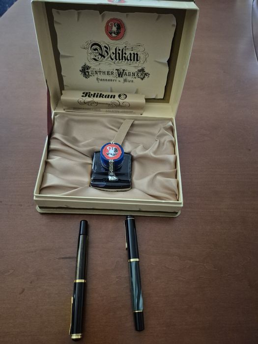 Pelikan : 2 Canetas tinta permanente : 1 caneta edição Gunther W