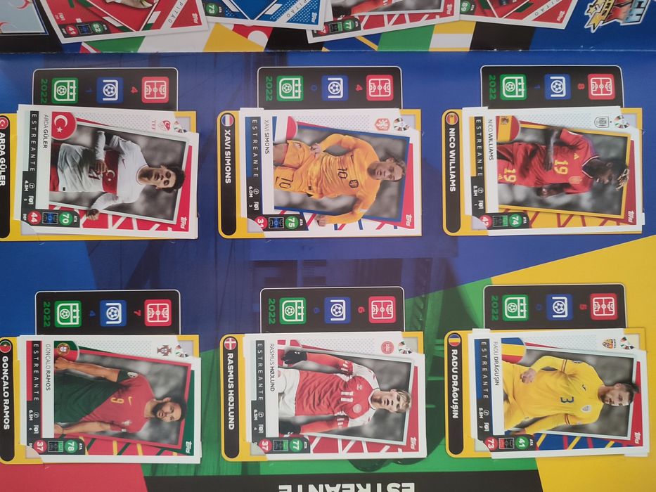 Caderneta Completa Exclusiva Match Attax TOPPS Euro 2024