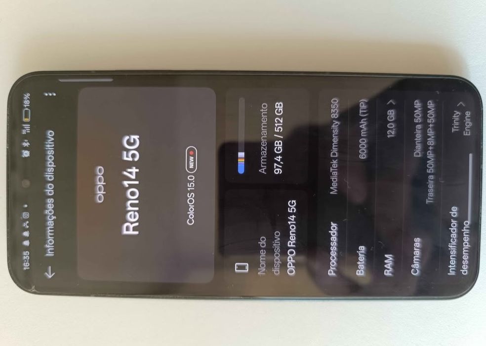 OPPO Reno 14 512 + watch Huawei GT5