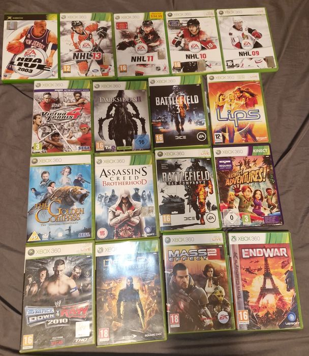 Jogos Xbox 360 (6€/Cada ou 10€/2 jogos)