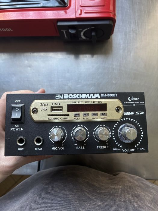 Підсилювач Boschman BM-800BT з Bluetooth та FM-радіо