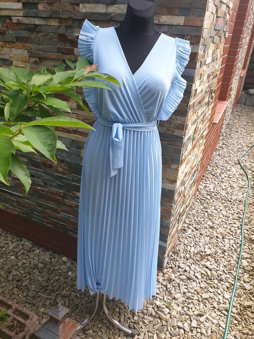 Sukienka maxi plisowana roz uni s m l
