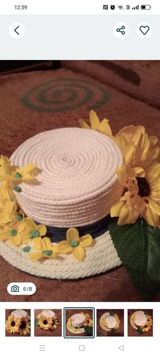 Stroik, dekoracja, ozdoba, zawieszka, słoneczniki