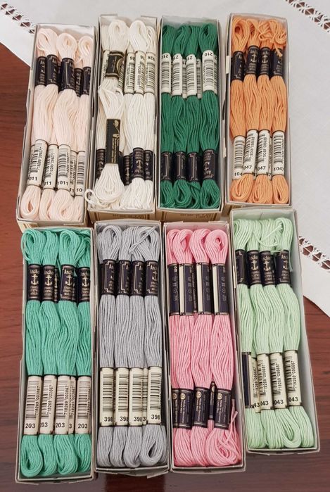 Lote de linhas de bordar Anchor