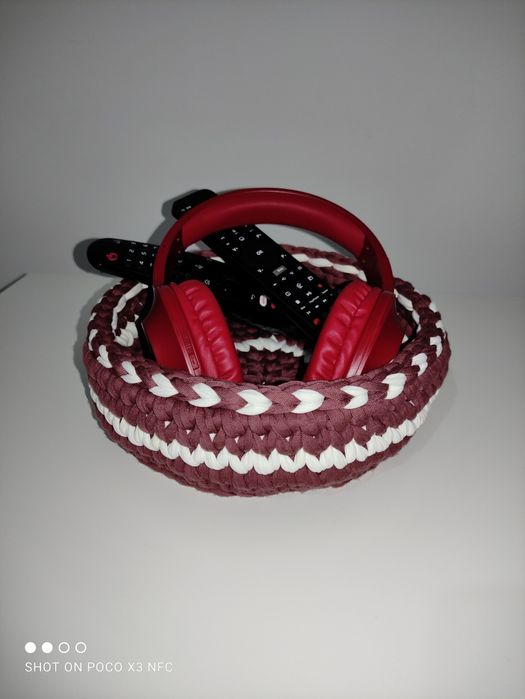 Cesto feito à mão para arrumação, ideal para presente dia dos avós