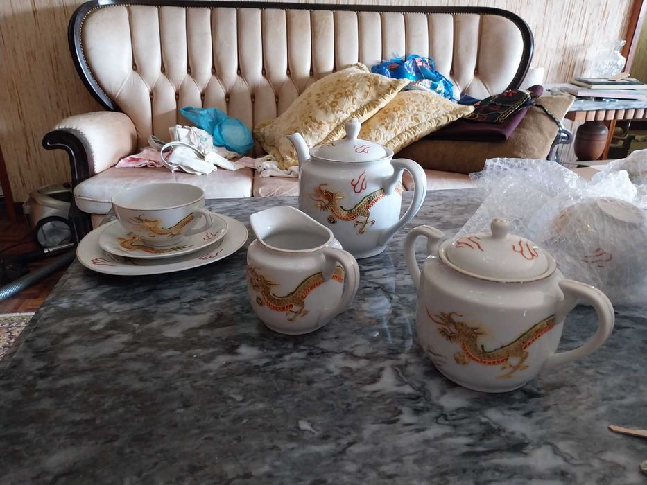 Serviço de porcelana fina chinesa