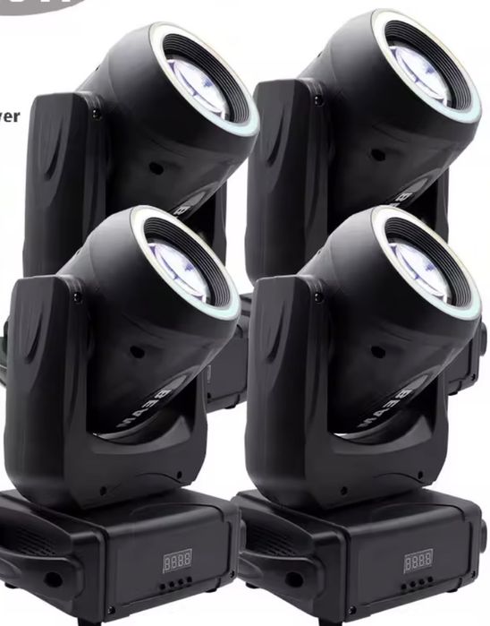 4 głowy ruchome 120w beam z gobo, pryzmą i paskiem led, promocja!