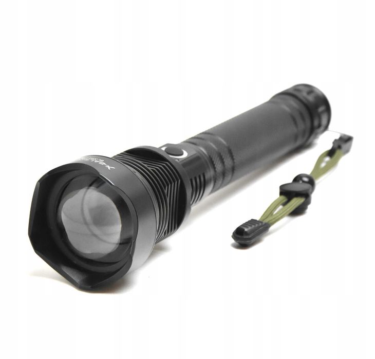 Latarka Led Akumulatorowa XHP90 10W Najmocniejsza Wojskowa Prezent ...