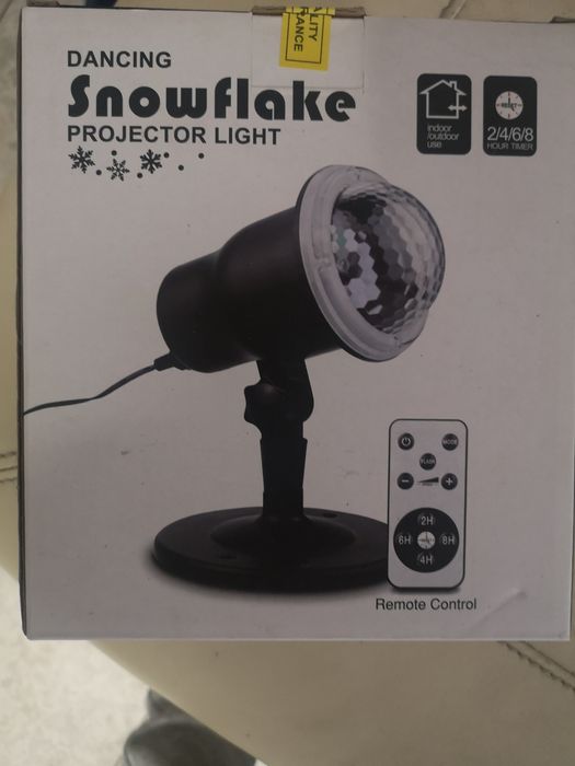 Projektor LED płatki śniegu