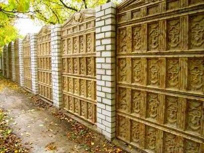 заборы, еврозаборы, ограждения, все из бетона