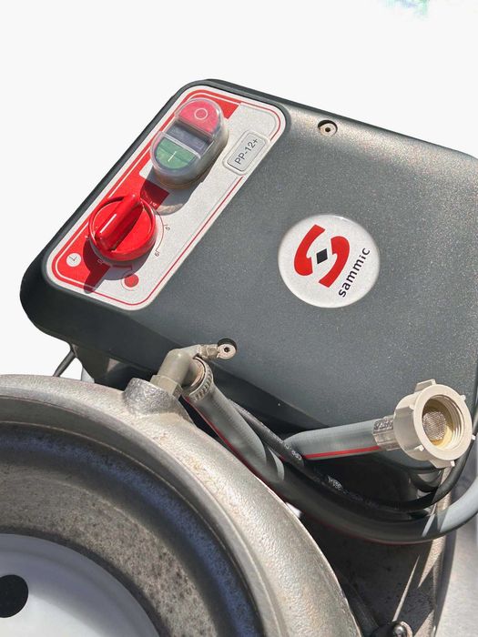 Descascadora de batatas profissional Sammic PP-12+ 12 kg + mesa inox — pouco uso