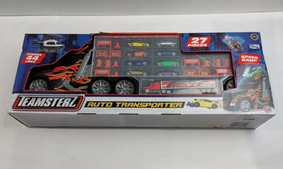 HTI Teamsterz Mega Transporter + 8 autek zabawka