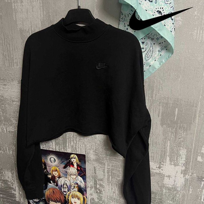 ‼️-50%‼️Кофта топ S nike женская черная S