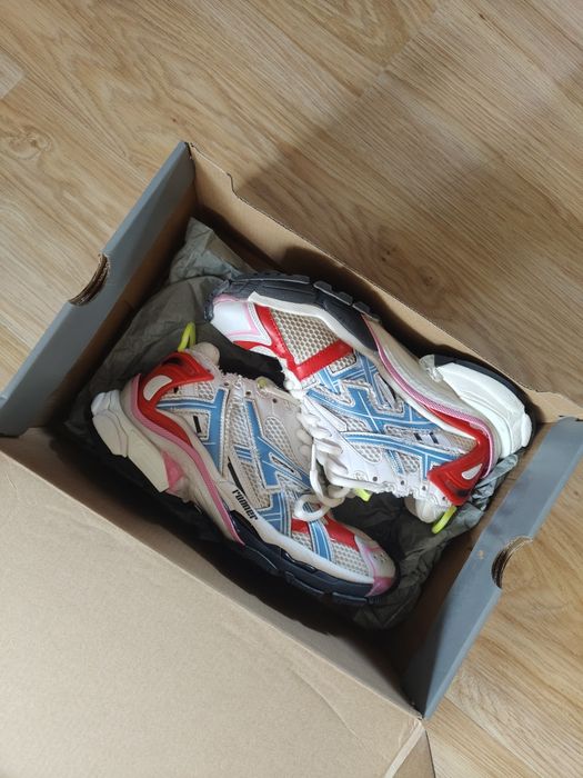 Buty Balenciaga Runner White Red Blue Pink