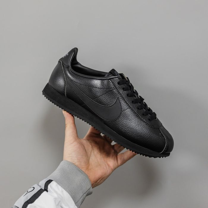 Кросівки Nike Cortez All Black premium | Кроссовки Найк чоловічі жіночі