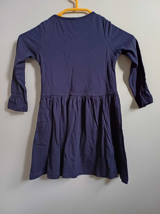 Sukienka dziewczęca na długi rękaw r. 98/104