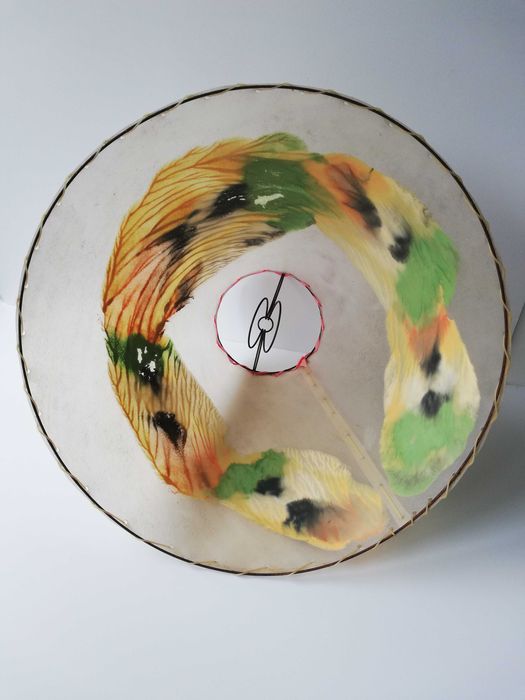 retro abażur do lamy prl 60,70 lata