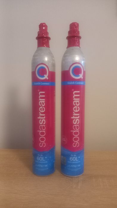 Sodastream Quick Connect (różowy) Twist (niebieski) nabój CO2 wymiana