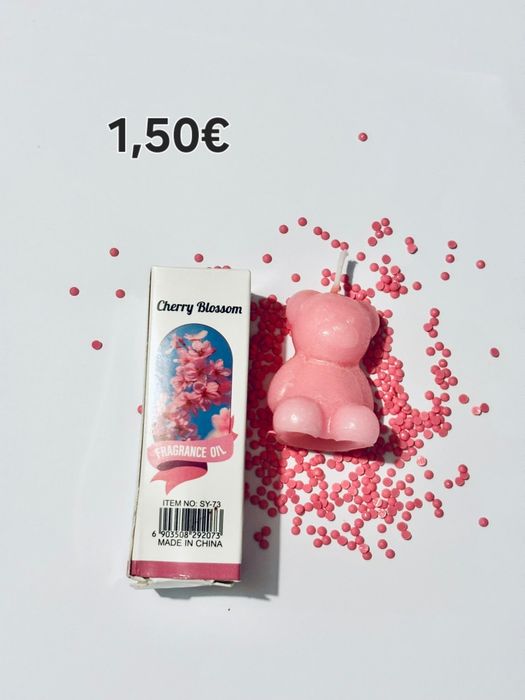 Vela aromatica feita a mão