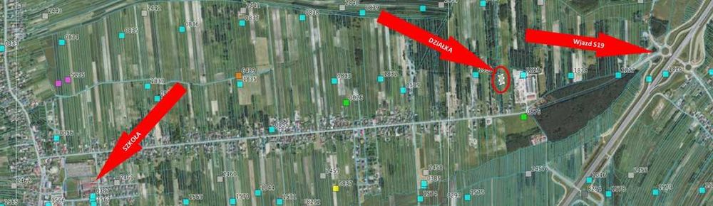 Działka budowlana 18,6 ar *Nowy Kamień *z pozwoleniami.