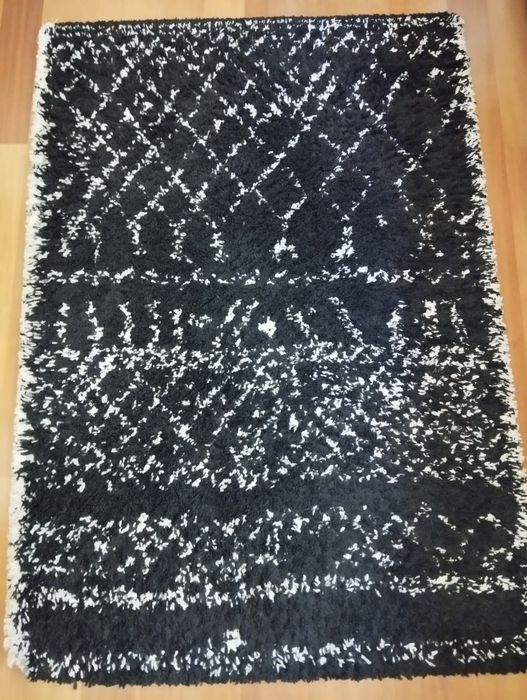 Tapete Estilo Berbere Preto e Branco La Redoute