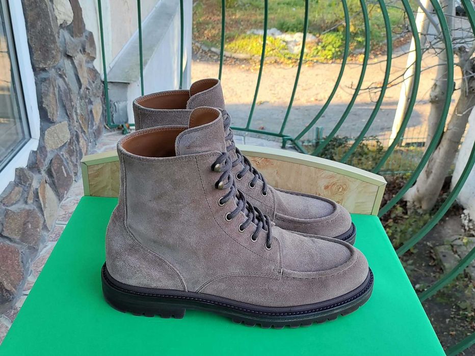 Brunello Cucinelli Leather Boots Italy Замша Черевики 43-28 см.