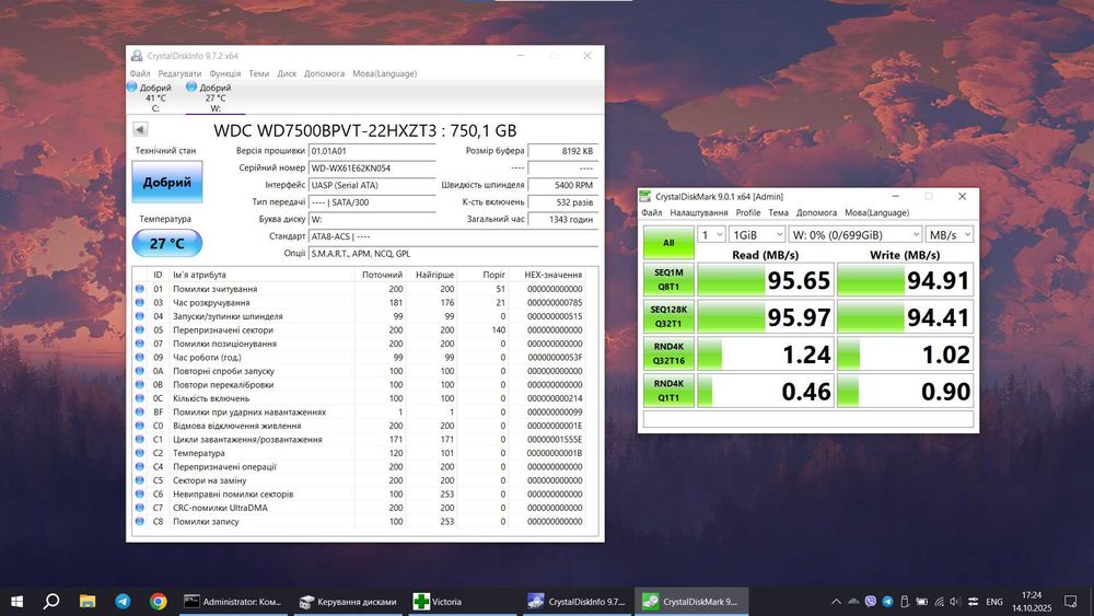 750Gb USB 3.0 HDD внешний жесткий диск Hitachi + чехол