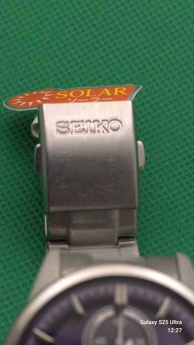 Seiko solar chronograph