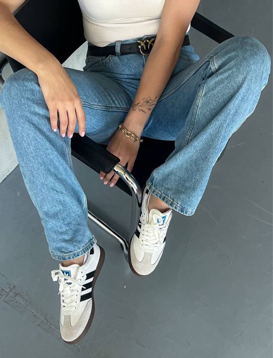 Жіночі кросівки Adidas Samba White/Black