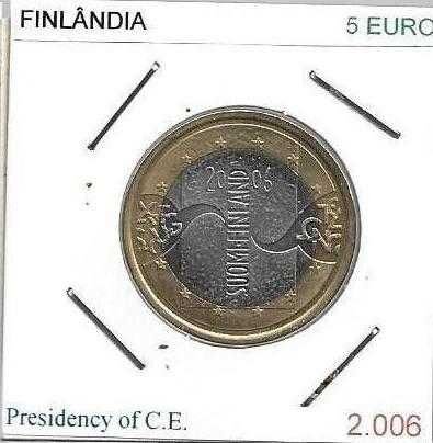 Finlândia - - - Moedas Comemorativas Bimetálicas de 5 Euros
