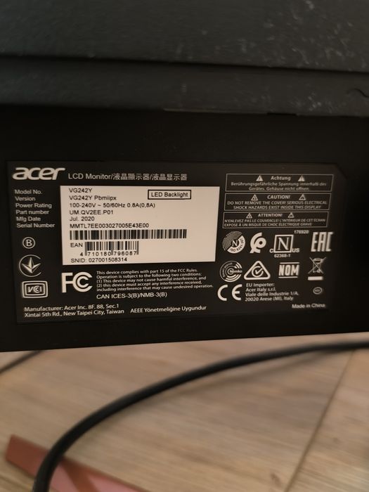 Monitor Acer 23,8"