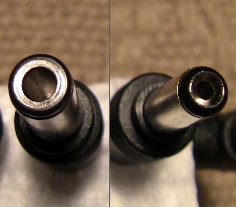 Wtyczki końcówki zasilacza laptop: Acer Dell HP Toshiba IBM LG Fujitsu