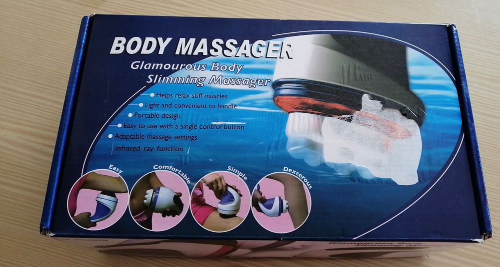 massajador corporal novo em caixa