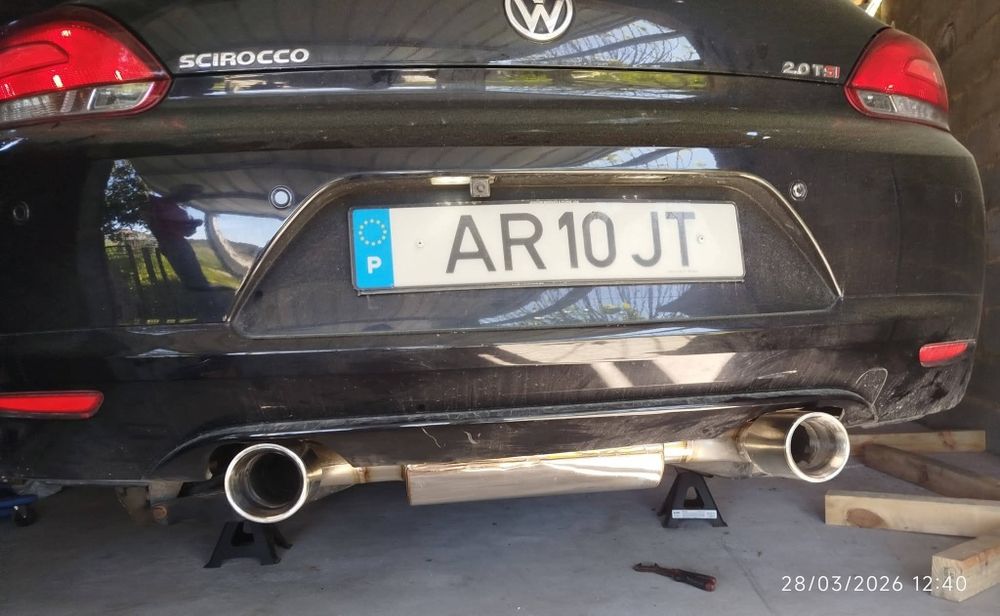 Escape VW Scirocco 70 mm - Peças Novas/usadas