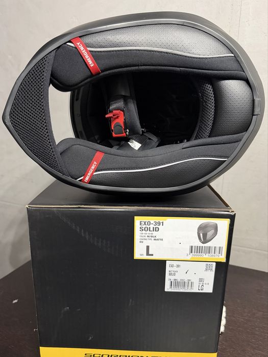 Kask motocyklowy Scorpion EXO-391 Solid L – Matte Black – jak nowy