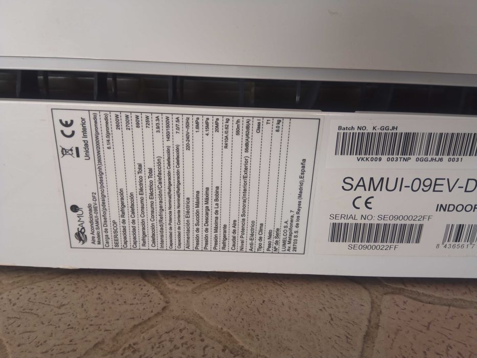 Ar condicionado - unidade interior