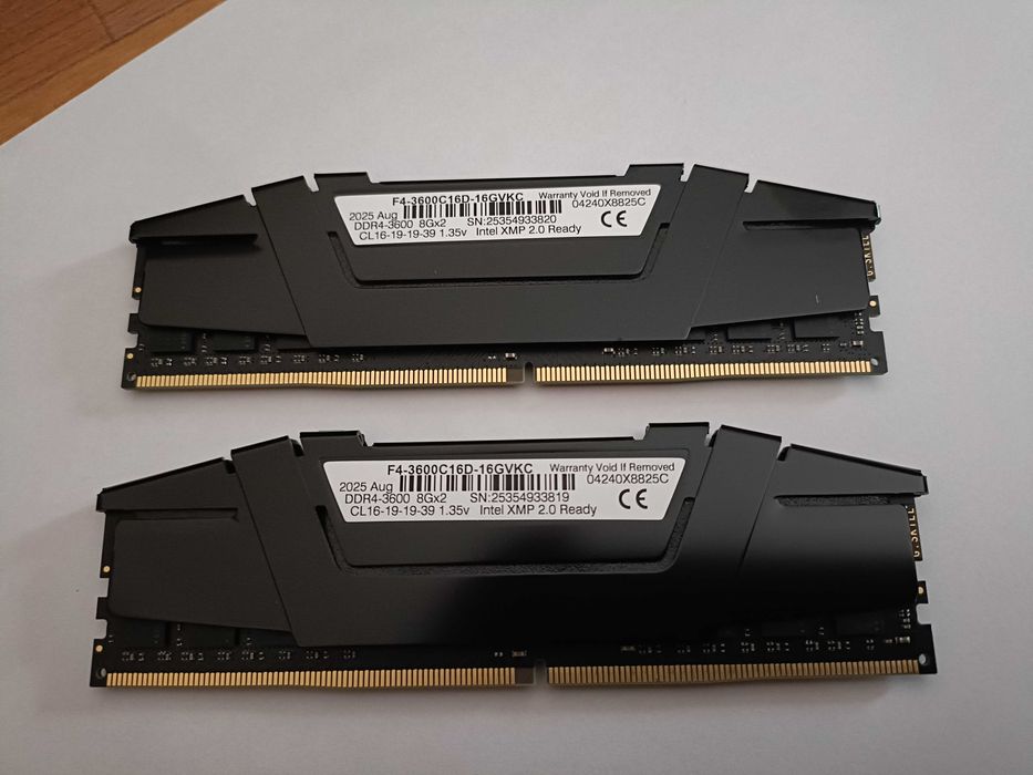Kit Memória RAM G.SKILL Ripjaws V 16GB (2x8GB) DDR4-3600MHz CL16 (com GARANTIA)