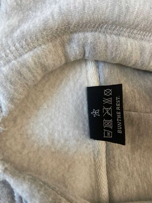 Island puff print zip hoodie [Heather grey]
