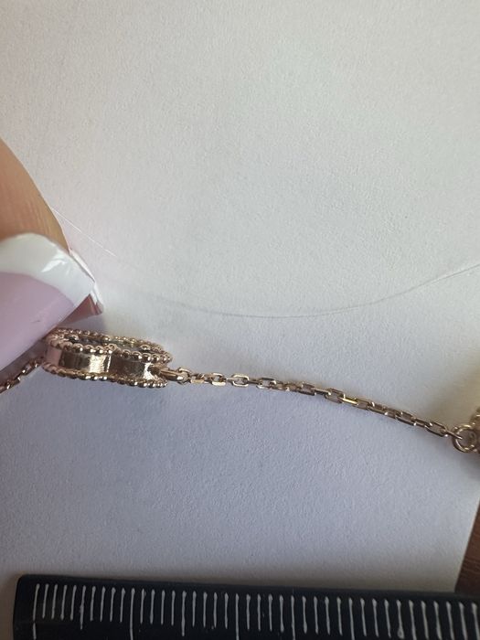 Van  cleef  браслет конюшина клевер золото 585 діаманти